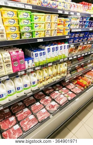 Fully Stocked Shelves Of Food And Household Items At Local Pick N Pay Grocery Store