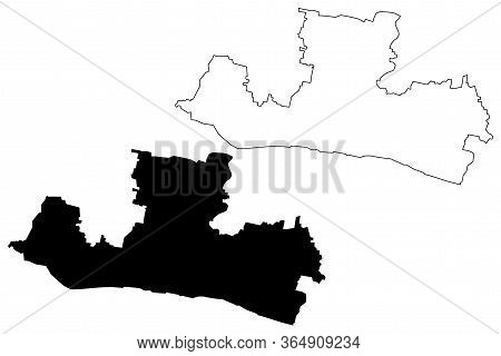 Rajshahi City (peoples Republic Of Bangladesh) Map Vector Illustration, Scribble Sketch City Of Ramp