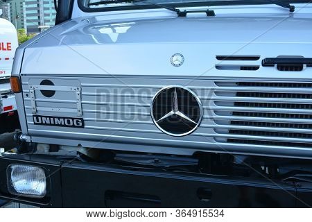 Pasig, Ph - May 18 - Mercedes Benz Unimog Truck At 1st U Trip Rebuilt Truck Show On May 18, 2019 In 