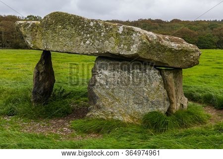 Presaddfed Burial Chamber In Anglesey, North Wales.