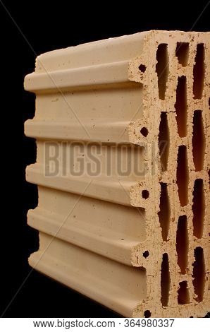 Close Up Of Ceramic Building Block For Construction