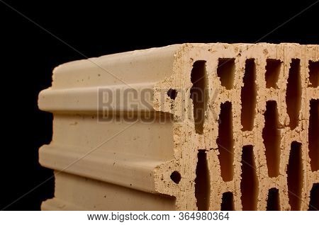 Close Up Of Ceramic Building Block For Construction