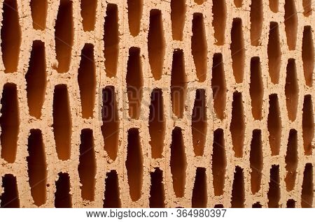 Close Up Of Ceramic Building Block For Construction