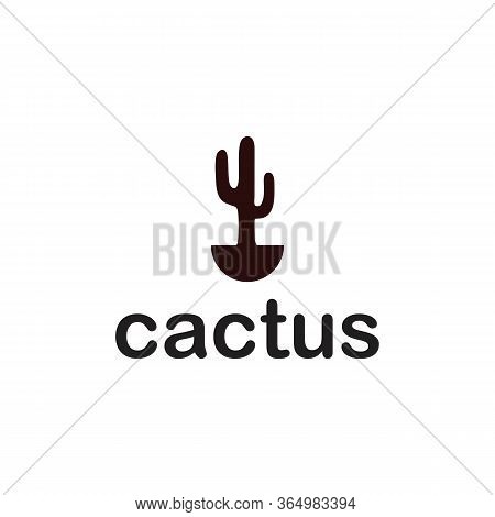 Cactus Logo Template And Natural, Vintage, Western