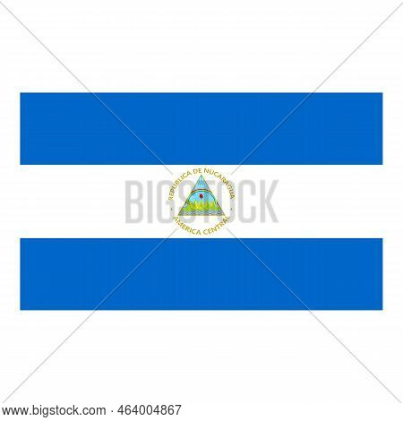 Nicaragua National Day Icon Cartoon Vector. Political Country. Freedom Map