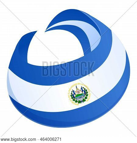 El Salvador Independence Icon Cartoon Vector. Flag Day. Republic Emblem