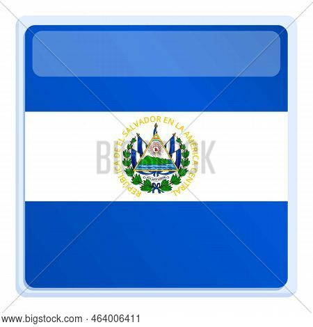 El Salvador Seal Icon Cartoon Vector. Day Round. National Monument
