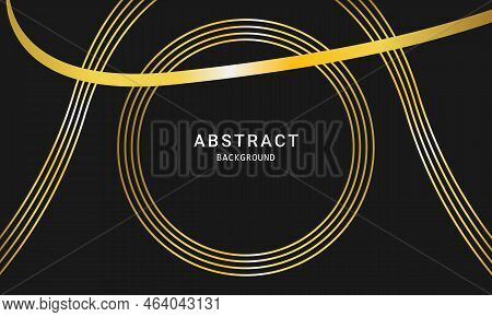 Black Golden Background For Social Media Design Vector Pattern Vector Illustration.
