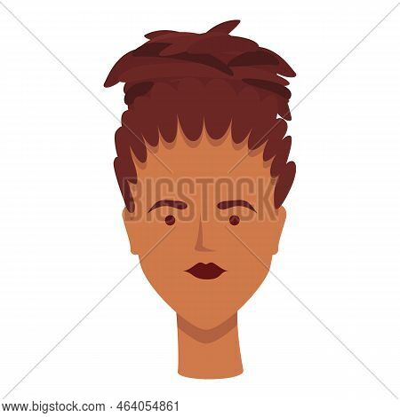 Woman Dreadlocks Icon Cartoon Vector. Curly Wig. Afro Rasta