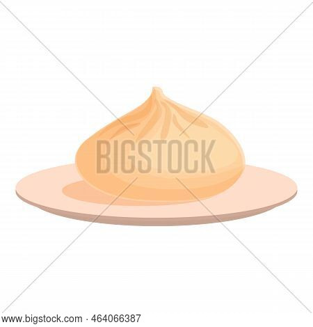 Baozi Bun Icon Cartoon Vector. Bao Dumpling. Steamed Dimsum