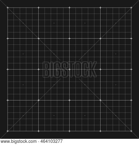 Vector Grid Marking For User Hud Interface. Grid Digital, System Grid Hud Screen, Interface Hud, Ele