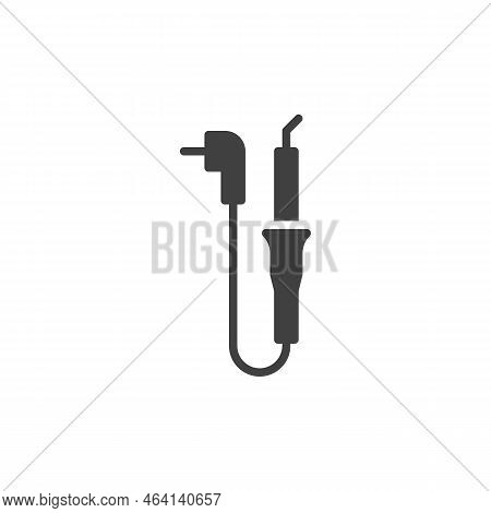 Soldering Iron Vector Icon. Filled Flat Sign For Mobile Concept And Web Design. Electric Soldering I
