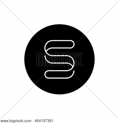 Btcst Coin Icon Isolated On White Background.