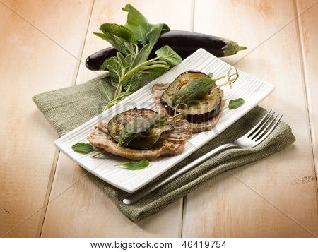 saltimbocca patlıcan ile