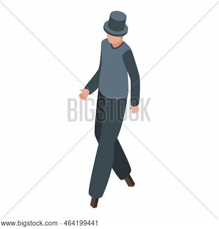 Walking Stilt Icon Isometric Vector. Leg Clown. Art Walk