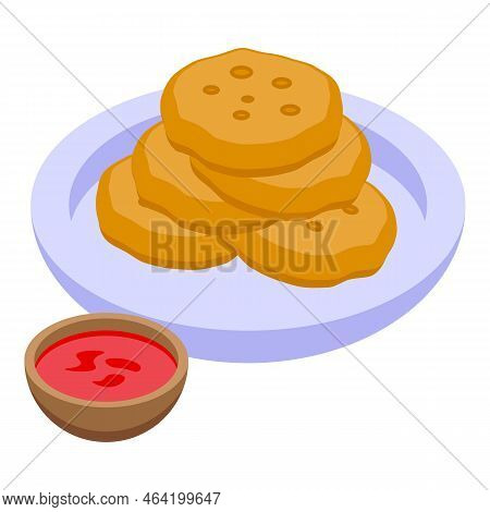 El Salvador Snack Icon Isometric Vector. America Travel. Flag Border