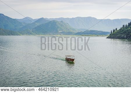 National Park Skadar Lake. Montenegro. Skadar Lake. Dawn. View From Above. The Largest Lake In The B