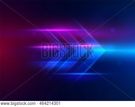 Speed Light Effect Background Abstract Action Fast Technology Vector Movement Blue Design Speed Dyna