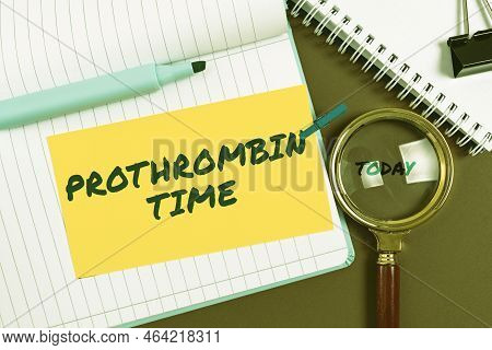 Conceptual Caption Prothrombin Time. Conceptual Photo State Of The Relationship Between The Public A