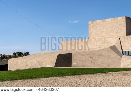 Avila, Spain - September 11, 2022: Conferences And Exhibitions Center Of Avila, Lienzo Norte. Modern
