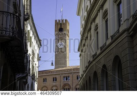 Exterior Of Historic Buildings In Treviso, Veneto, Italy