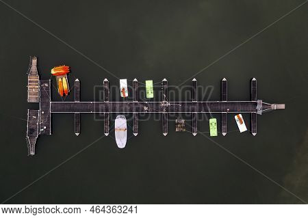 Aerial View Of Sau Reservoir, In The Ter River, In The Province Of Girona, Catalonia, Spain. After M