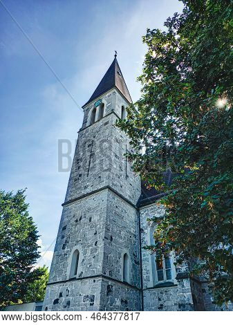 The Church Of St. Fridolin In Ruggell, Liechtenstein