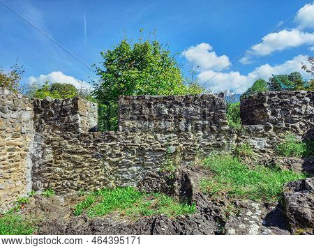 Ruins Of The Untere Burg (lower Castle) In Schellenberg, Liechtenstein