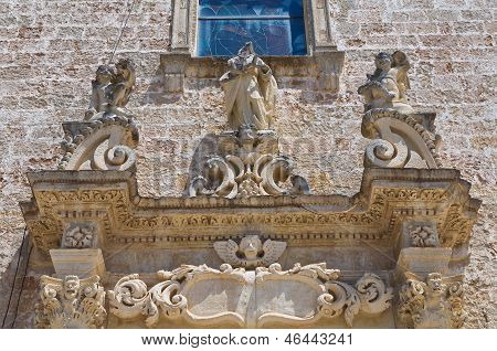 Igreja de St Leucio. Felline. Puglia. Itália.