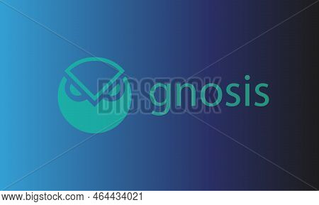Gnosis Price Today-gno Virtual Currency Images. 3d Illustration