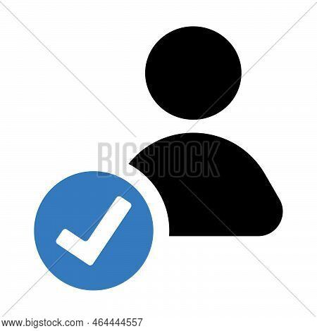 Accept Complete Good Trace Vector Man Icon