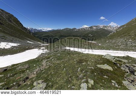 View Of Mountain In Val D'aosta, Italy