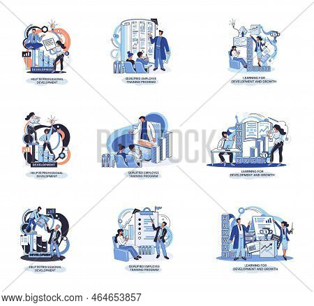Help In Professional Development. Qualified Employee Training Program. Learning For Software Develop