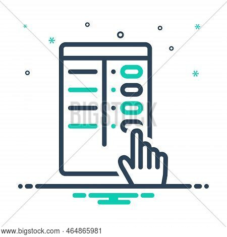 Mix Icon For Ballot Election Polling Plebiscite Evm Vote Voter Confidential Democracy