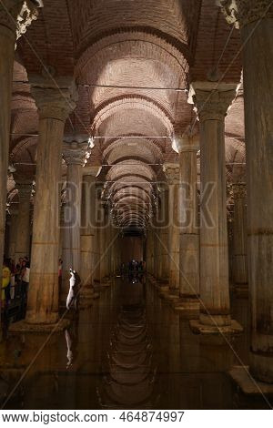 Basilica Cistern In Sultanahmet, Istanbul, Turkiye