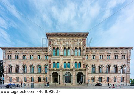 Stockholm, Sweden - September 11, 2021: Facade Front View Of The National Museum Of Art, Nationalmus