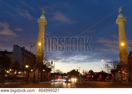 The Two Doric Columns Erected In 1788 On Trone Avenue Frame The Entrance To Cours De Vincennes And P