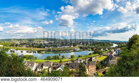 Panoramic Aerial View Of Trier In A Beautiful Summer Day, Germany
