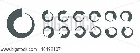 Circular Loading Buffering Icons Vector Video Ready For Animation