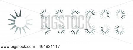 Circular Loading Buffering Icons Vector Video Ready For Animation