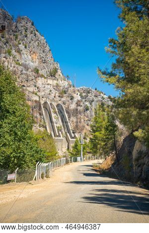 Oymapinar Dam Area And Road To Green Canyon In Manavgat Region, Turkey.