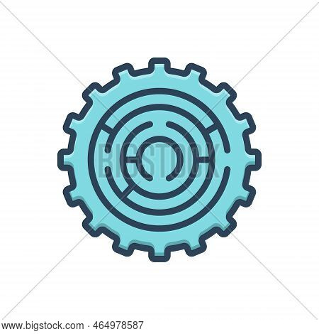 Color Illustration Icon For Complexity Labyrinth Maze Confuse Insolubility Involution Intricacy Conv