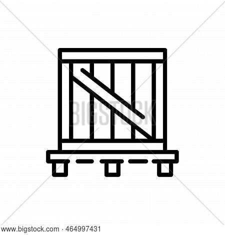 Stocktaking Olor Line Icon. Pictogram For Web Page