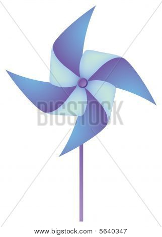 Mulino a vento blu