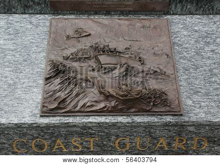 Küstenwache 3D Relief Kunst Skulptur in San Francisco