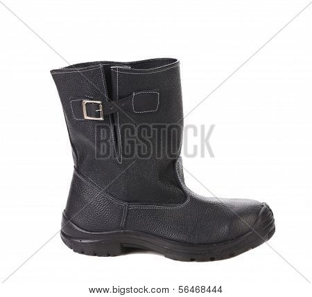 Black kersey boot.