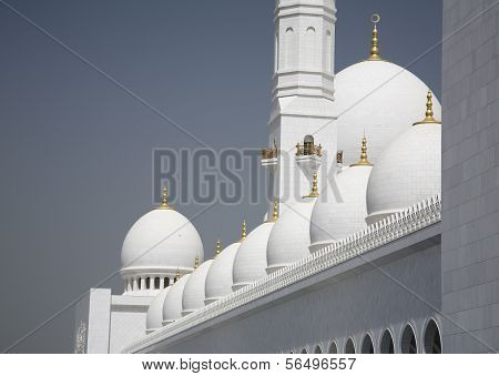 Abu-Dhabi Grand Moss white walls and domes