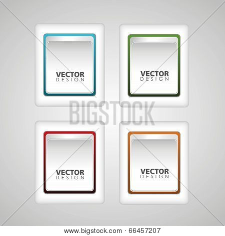 Set Of Button Vector