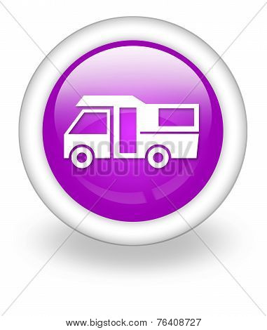 Icon, Button, Pictogram Motorhome
