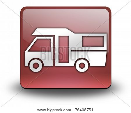 Icon, Button, Pictogram Motorhome